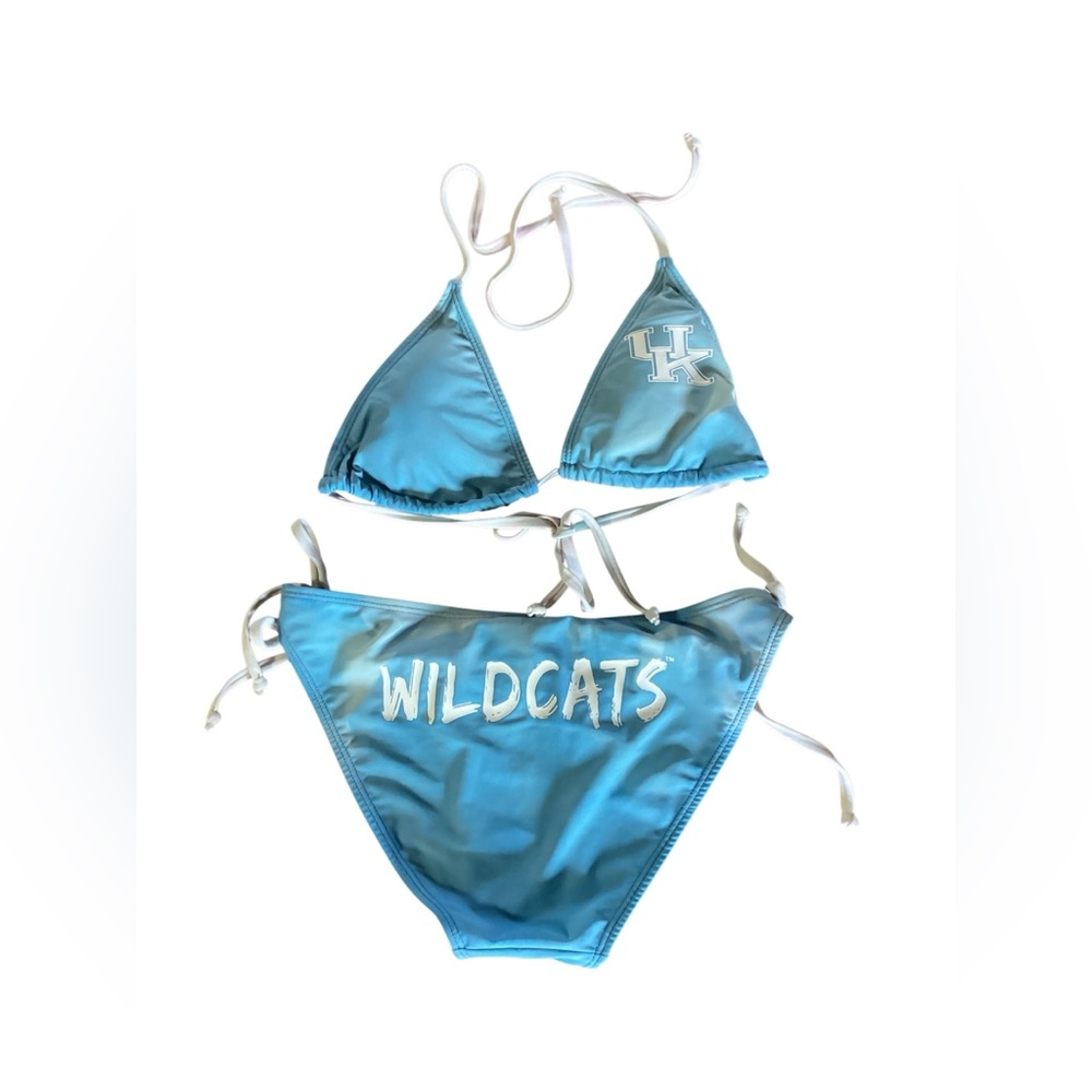 University of Kentucky Wildcats Blue Bikini Set Top M Bottom S Creative Apparel